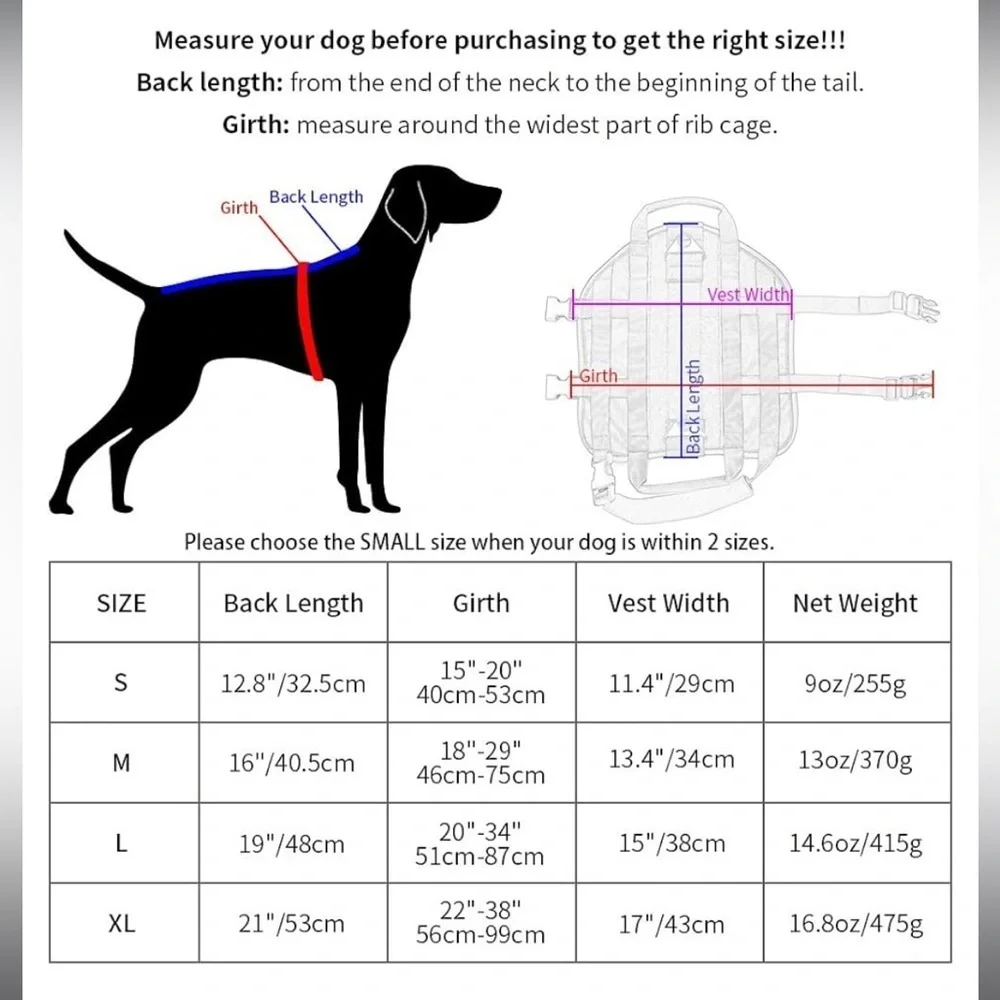 Tactical Dog Harness XL